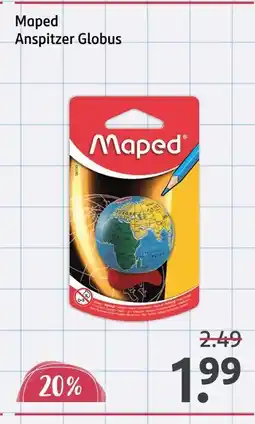 Rossmann Maped anspitzer globus Angebot