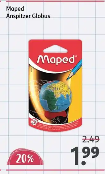 Rossmann Maped anspitzer globus Angebot