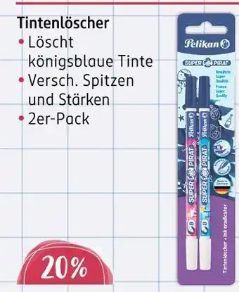 Rossmann Pelikan tintenlöscher Angebot