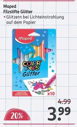Rossmann Maped filzstifte glitter Angebot