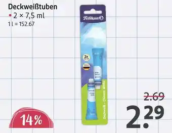 Rossmann Pelikan deckweißtuben Angebot