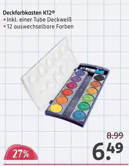 Rossmann Deckfarbkasten k12 Angebot