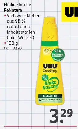 Rossmann Uhu flinke flasche renature Angebot