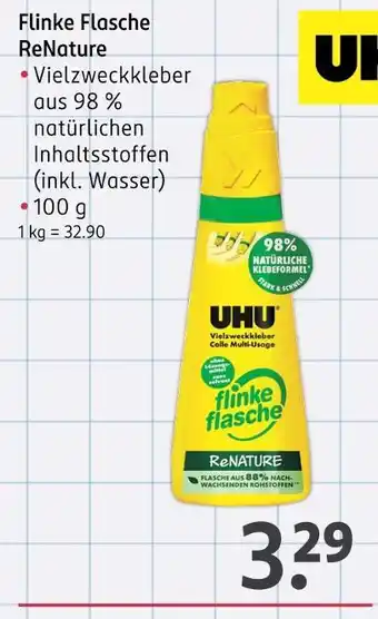 Rossmann Uhu flinke flasche renature Angebot