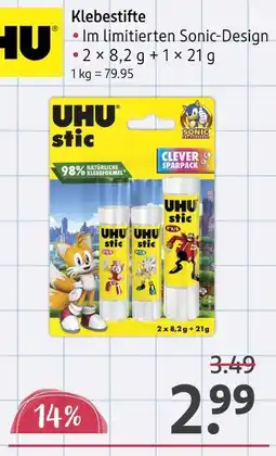 Rossmann Uhu klebestifte Angebot