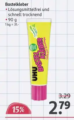 Rossmann Uhu bastelkleber Angebot