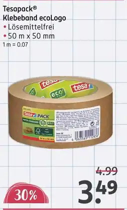 Rossmann Tesapack klebeband ecologo Angebot