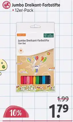 Rossmann Schneider jumbo dreikant-farbstifte Angebot