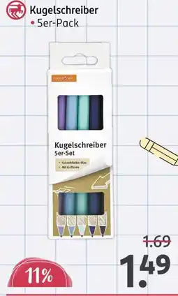 Rossmann Kugelschreiber 5er-set Angebot