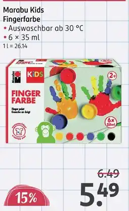 Rossmann Marabu kids fingerfarbe Angebot