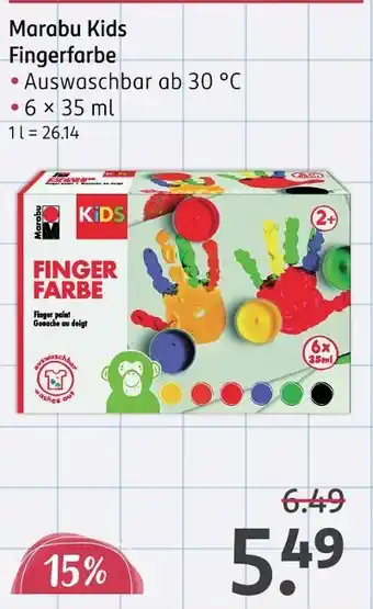 Rossmann Marabu kids fingerfarbe Angebot
