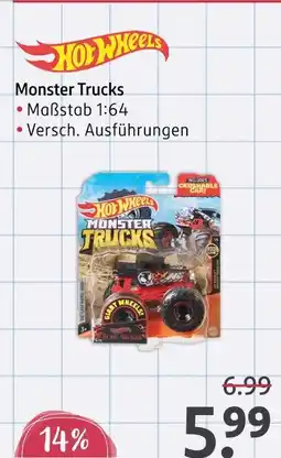 Rossmann Hot wheels monster trucks Angebot