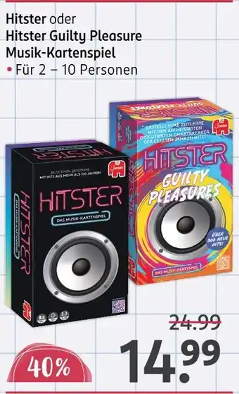 Rossmann Jumbo hitster oder hitster guilty pleasure Angebot