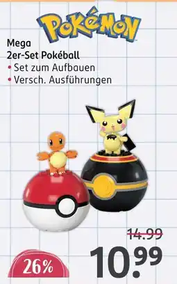 Rossmann Pokémon mega 2er-set pokéball Angebot