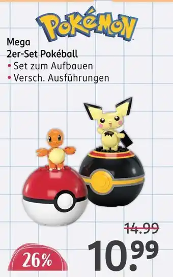 Rossmann Pokémon mega 2er-set pokéball Angebot