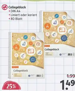 Rossmann Collegeblock Angebot