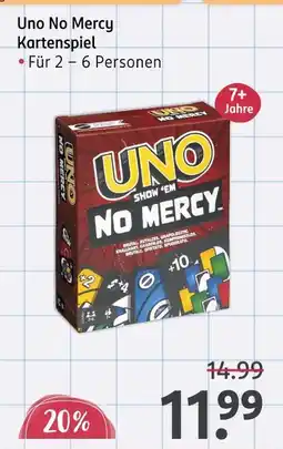 Rossmann Uno no mercy kartenspiel Angebot