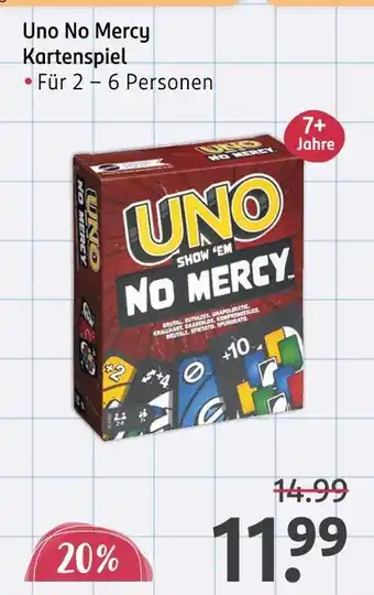 Rossmann Uno no mercy kartenspiel Angebot