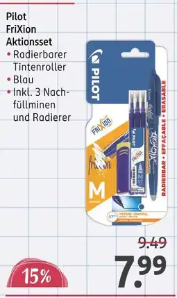 Rossmann Pilot frixion aktionsset Angebot