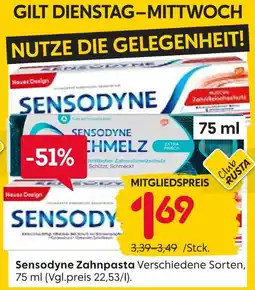 Rusta Sensodyne zahnpasta Angebot