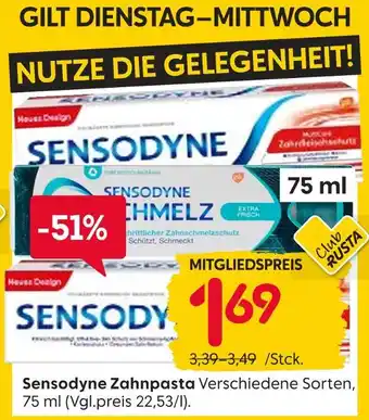 Rusta Sensodyne zahnpasta Angebot