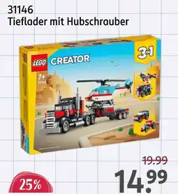 Rossmann Lego creator 31146 tieflader mit hubschrauber Angebot