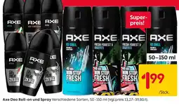 Rusta Axe deo roll-on und spray Angebot