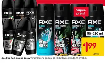 Rusta Axe deo roll-on und spray Angebot