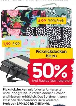 Rusta Picknickdecken Angebot