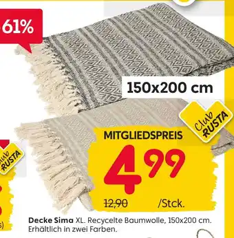 Rusta Decke sima xl Angebot