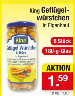 Zimmermann King geflügelwürstchen Angebot