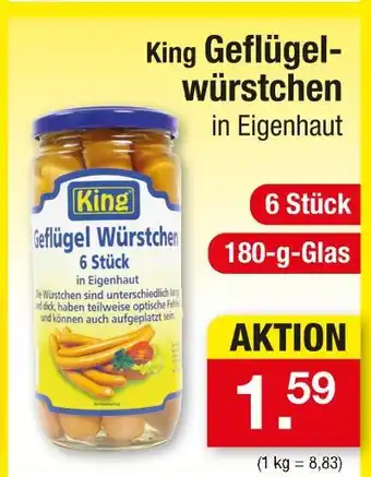 Zimmermann King geflügelwürstchen Angebot