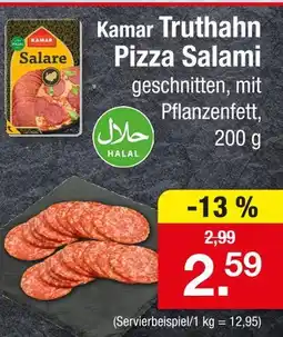 Zimmermann Kamar truthahn pizza salami Angebot