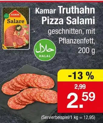 Zimmermann Kamar truthahn pizza salami Angebot