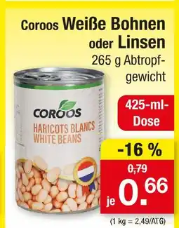 Zimmermann Coroos weiße bohnen Angebot