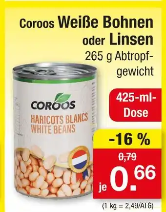 Zimmermann Coroos weiße bohnen Angebot