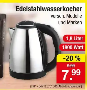 Zimmermann Edelstahlwasserkocher Angebot