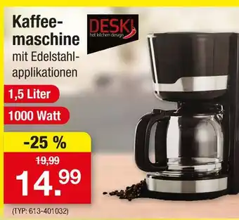 Zimmermann Deski kaffeemaschine Angebot