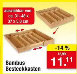 Zimmermann Bambus besteckkasten Angebot