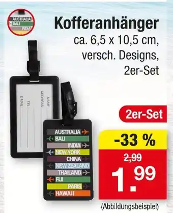 Zimmermann Kofferanhänger Angebot