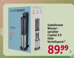Rossmann Sodastream wassersprudler crystal 3.0 titan vorteilspack Angebot