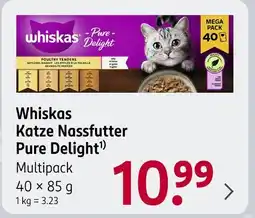 Rossmann Whiskas katze nassfutter pure delight Angebot