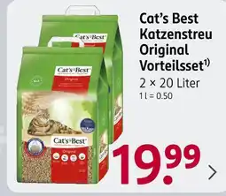 Rossmann Cat's best katzenstreu original vorteilssset Angebot