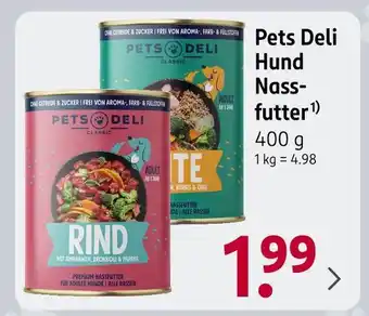 Rossmann Pets deli hund nassfutter rind Angebot