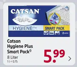 Rossmann Catsan hygiene plus smart pack Angebot
