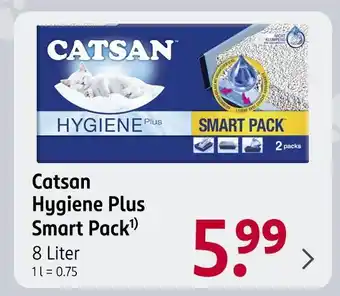 Rossmann Catsan hygiene plus smart pack Angebot