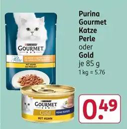 Rossmann Purina gourmet katze perle Angebot