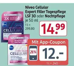 Rossmann Nivea cellular expert filler tagespflege lsf 30 Angebot