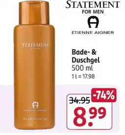 Rossmann Etienne aigner statement for men bade- & duschgel Angebot