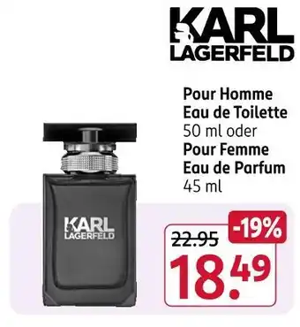 Rossmann Karl lagerfeld pour homme eau de toilette Angebot